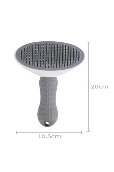 Efna Store Automatic Cleaning Pet Comb Gray Pet Comb