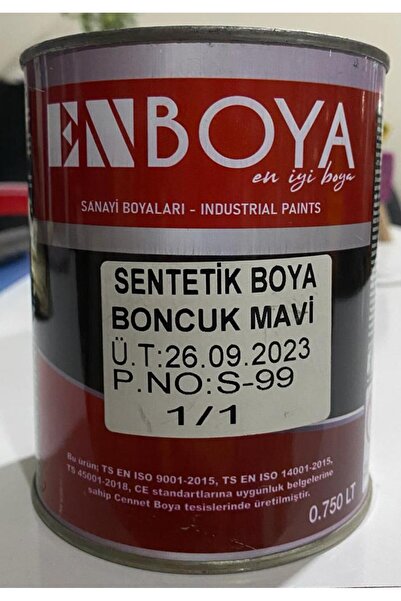 Enboya SENTETİK BOYA BONCUK MAVİ 0,75 LT
