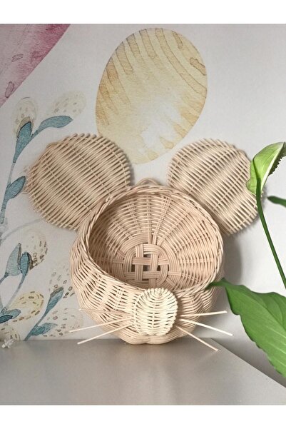 HEMA BAMBU Rattan Miki Fare 3 Lü Set Modelimiz