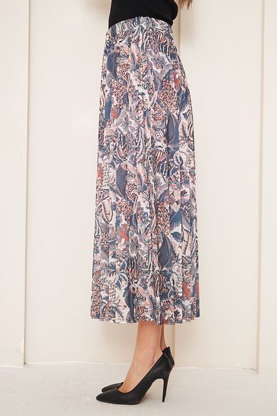 comstar Patterned Long Skirt, Long Skirt, Hijab Skirt, Seasonal Skirt, Patterned Skirt