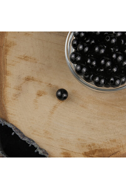 Prestij Boncuk Perla din plastic negru 10 mm 500 grame