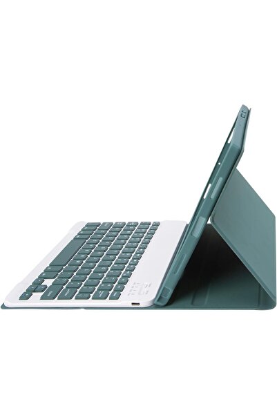 Fogy Samsung Galaxy Tab S6 Lite 10.4 SM-P610/P615 için Çıkarılabilir Bluetooth Klavyeli Klavye Kılıfı