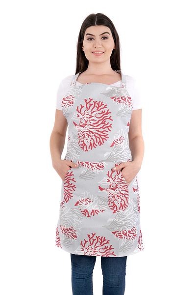 sevilya Petra Kitchen Apron - Branch Pattern