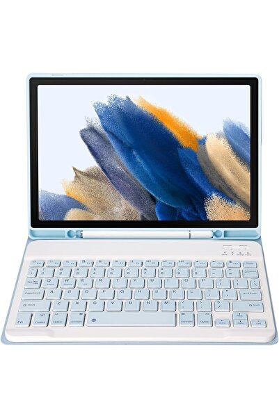 Fogy Samsung Galaxy Tab A8 10.5" 2022 SM-X200 için Çıkarılabilir Bluetooth Klavyeli Klavye Kılıfı