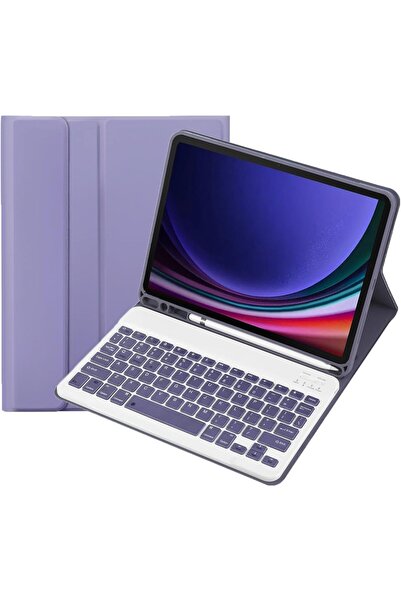 Fogy Samsung Tab S7 FE 12.4 İnç Uymlu Bluetooth Türkçe Q Klavyeli Kılıfı (TABLET DEĞİLDİR) Kapak