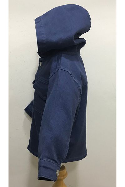 Çikoby Baby Boys Hooded Jeans Jacket-Shirt