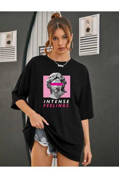Elvino Žene Štampano Oversize kroj T-shirt