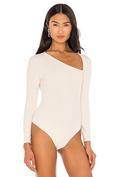 By Kul Design Жіночий білий боді з асиметричним кроєм