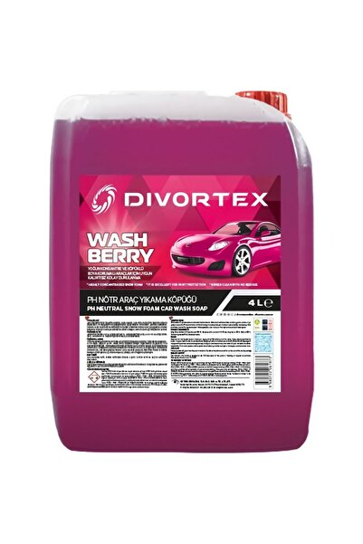 Divortex Washberry Ph Nötr Oto Şampuanı 4 Litre