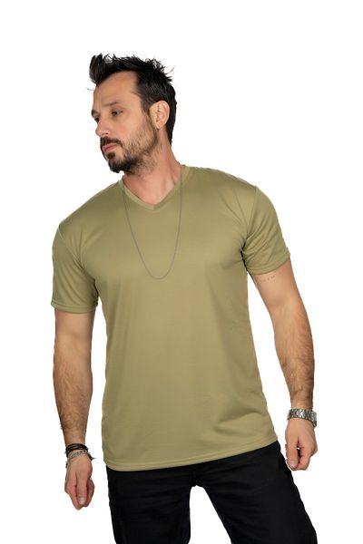 MAXI DRY Ανδρικό μπλουζάκι κατά της υπερβολικής εφίδρωσης, Αδιάβροχο, Διπλό στρώμα, Στρατιωτικό Χακί