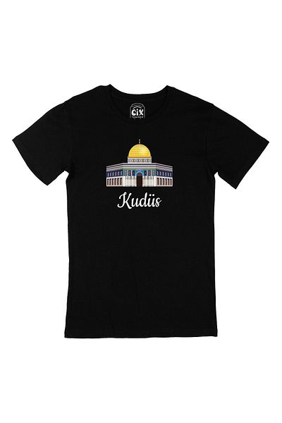Pisa Art Черна тениска Jerusalem