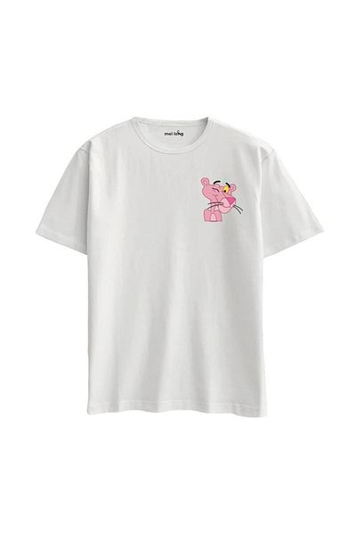 Pisa Art Μπλουζάκι με στάμπα Pink Panther Oversize
