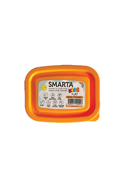Smarta Kids Havayla Kuruyan Modelleme Hamuru Neon Turuncu 70 gr