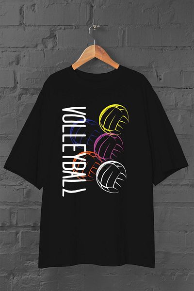 Pisa Art Unisex Μαύρο μπλουζάκι βόλεϊ Oversize - Μπλουζάκι βόλεϊ