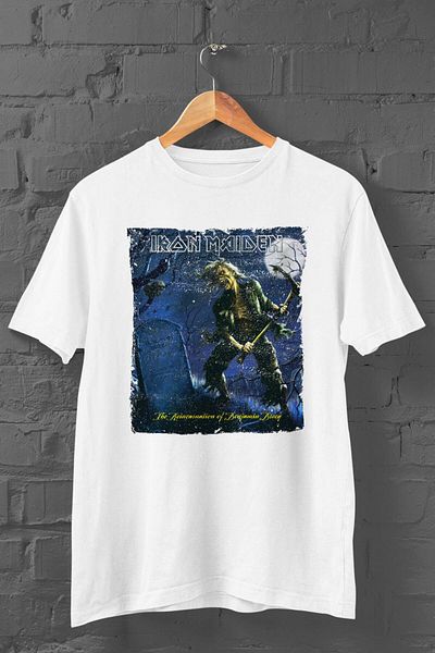 Pisa Art Iron Maiden - Η Αναγεννησιάστρια του Benjamin Breeg Τυπωμένο Unisex Βαμβακερό Λευκό T-Shirt