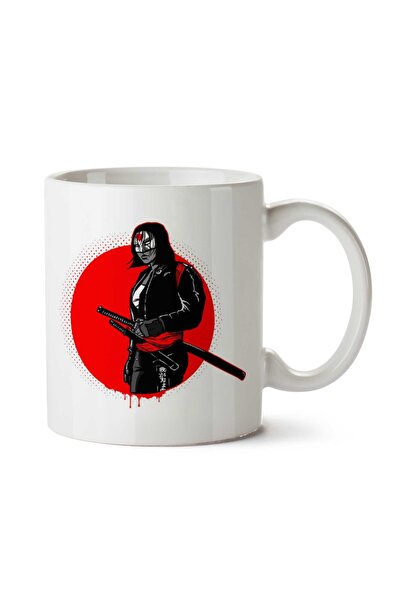 ART HEDİYE كوب Suicide Samurai Katana Suicide Squad مطبوع على الجانبين