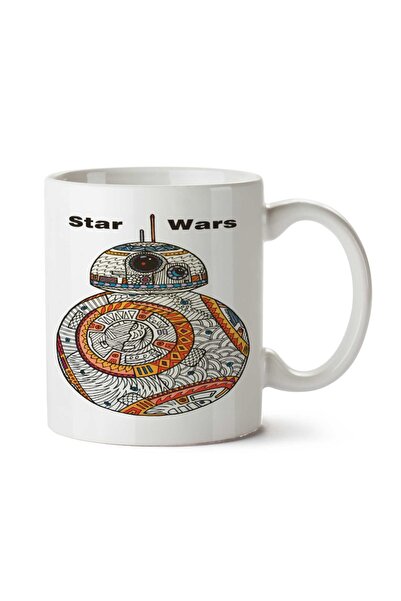 ART HEDİYE كوب كوب مطبوع على الجانبين بنمط هندسي من STAR WARS Robot