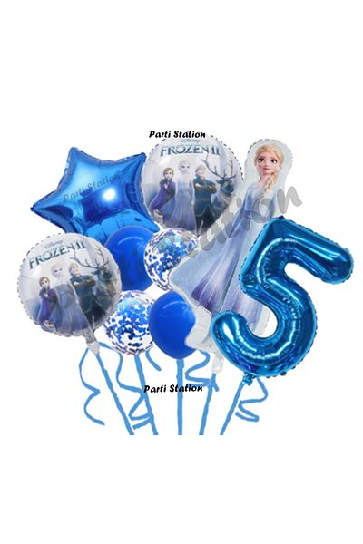 Parti Station Frozen Frozen Elsa Concept 5 Year Old Birthday Balloon Set Frozen Elsa Themed Balloon Set