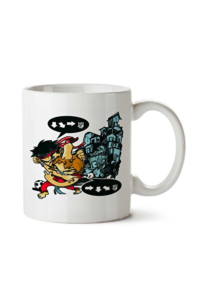 ART HEDİYE Street Fighter 2 Turbo.png.,,, Two Side Printed Mug Cup