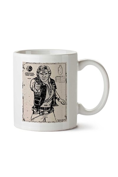 ART HEDİYE كوب مطبوع عليه وجهين من Star Wars Han Solo Target Practice