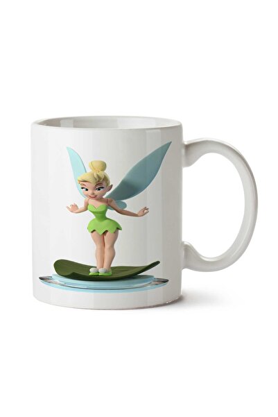 ART HEDİYE كوب تينكر بيل شفاف مطبوع على الجانبين