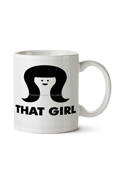 ART HEDİYE كوب THAT GIRL مطبوع على الجانبين