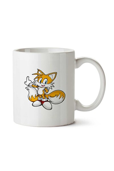 ART HEDİYE كوب سونيك ذو وجهين مطبوع عليه ذيل