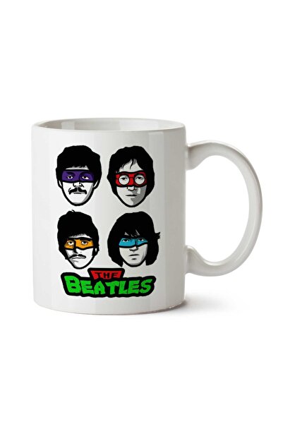 ART HEDİYE The Beatles Teenage Mutant Ninja Turtles Two Side Printed Mug