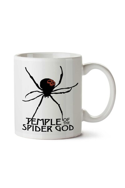 ART HEDİYE كوب مطبوع على الجانبين من Temple of the Spider God (Black Spider)