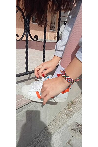 Şengül El Emeği Ip Örgü Bohem Magrome Bileklik