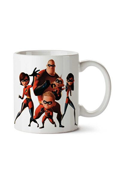 ART HEDİYE كوب مطبوع على الوجهين للعائلة المذهلة من The Incredibles