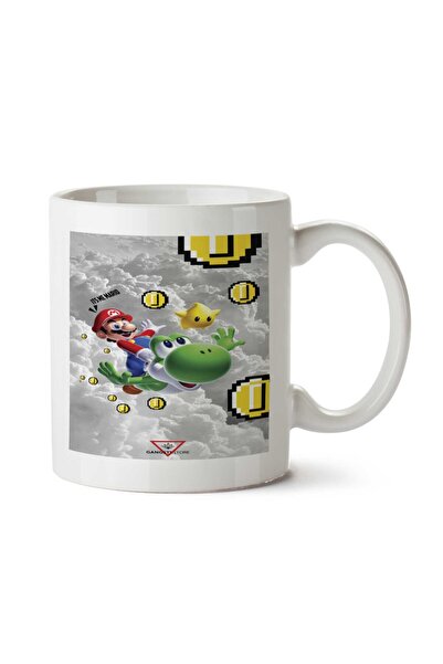 ART HEDİYE كوب سوبر ماريو كلاود مطبوع على الجانبين