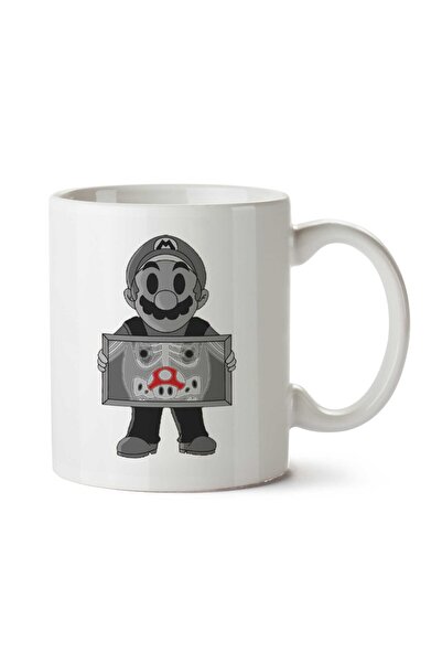 ART HEDİYE كوب سوبر ماريو X راي سوبر ماشروم مطبوع على الجانبين