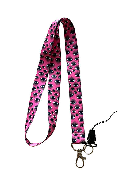 StormiStoretr Pembe Göz Boyun ipi Telefon Askısı Lanyard