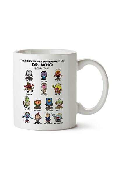 ART HEDİYE كوب مطبوع على الجانبين من The Timey Wimey Adventures of the Doctor