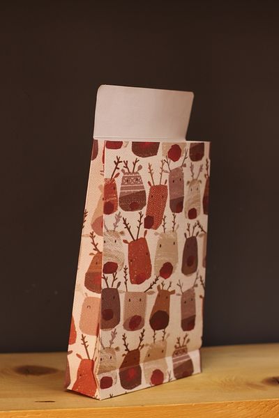 demontecraft New Deer Pattern Bag Gift Package 25x16x5 Size 2 Pieces