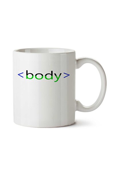 ART HEDİYE كوب مطبوع على الجانبين من Tag Body