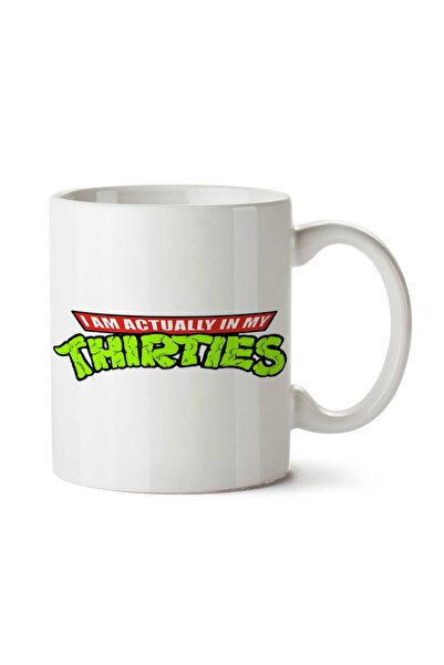 ART HEDİYE كوب مطبوع على الجانبين من Teenage Mutant Ninja Thirties
