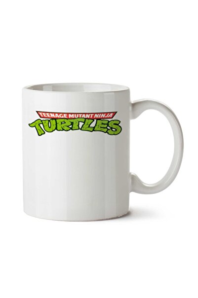 ART HEDİYE Tartarugas Ninja Vintage Text Two Sided Printed Mug Cup