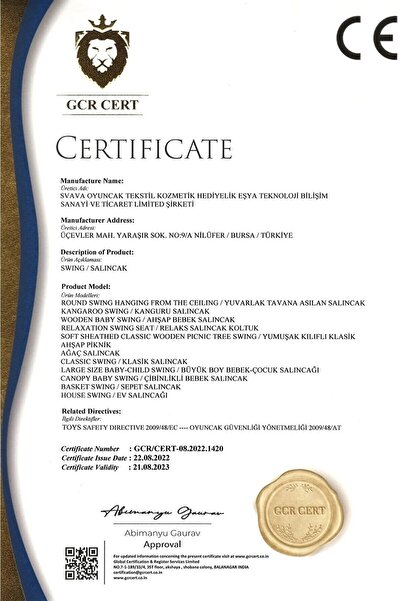 Svava Cuddle Yoga Swing Çocuk Aktivite Gelişim Salıncağı Duyusal Terapi Salıncak, Hamak Salıncağı