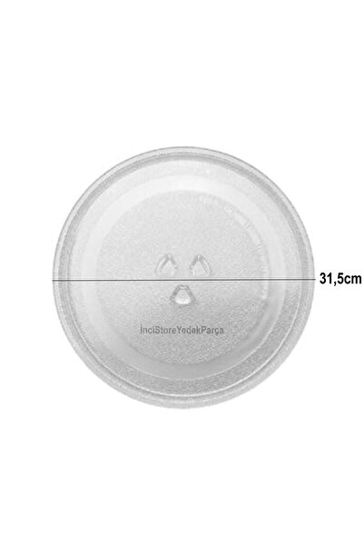 Vestel Regal Mikrodalga Fırın Cam Tabak Tepsi Döner Tabla Tırnaklı 31,5cm 315mm