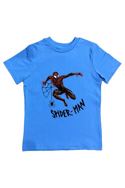 SPIDERMAN tricou copii de vara din stofa pieptanata din bumbac tip spider-man imprimat