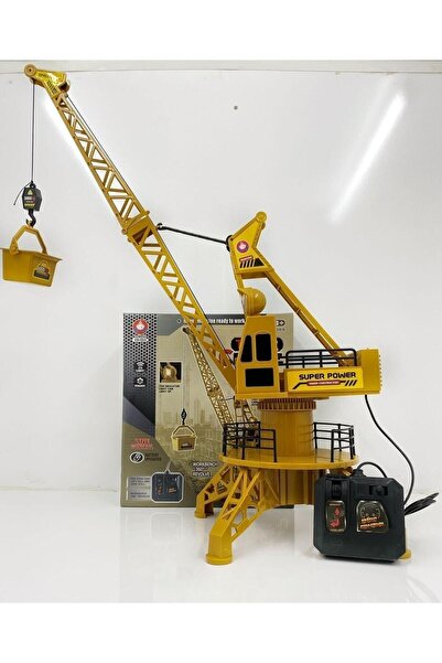 Mia Kumandalı Kule Vinç 360 Derece Dönebilen Pilli Hareketli Iş Makinesi