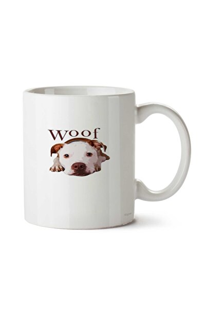 ART HEDİYE Woof - كوب مطبوع عليه وجهين من Terrier