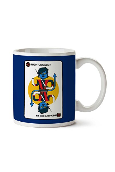 ART HEDİYE كوب X Men Nightcrawler Playing Card مطبوع على الجانبين