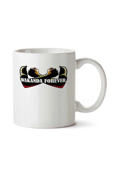 ART HEDİYE كوب WAKANDA FOREVER مطبوع على الجانبين