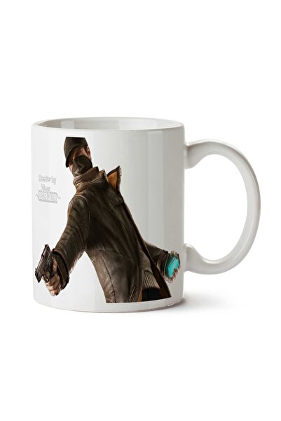 ART HEDİYE Watch-Dogs-PNG-Clipart Two Side Printed Mug