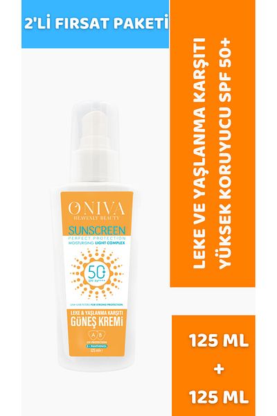 oniva High Protective SPF 50+ 2-Pack Sun Cream - Anti-Blemish and Anti-Aging 125 ml