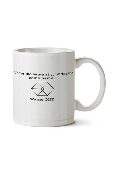 ART HEDİYE تحت السماء، كوب مطبوع على الجانبين من We Are ONE