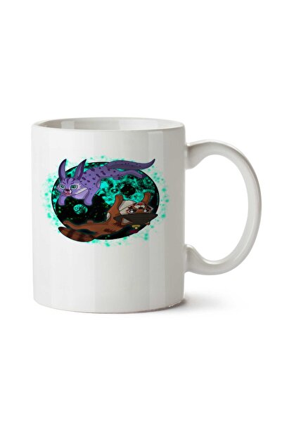 ART HEDİYE كوب Yin Yang Flicker مطبوع على الجانبين